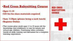 Red Cross Babysitting Course